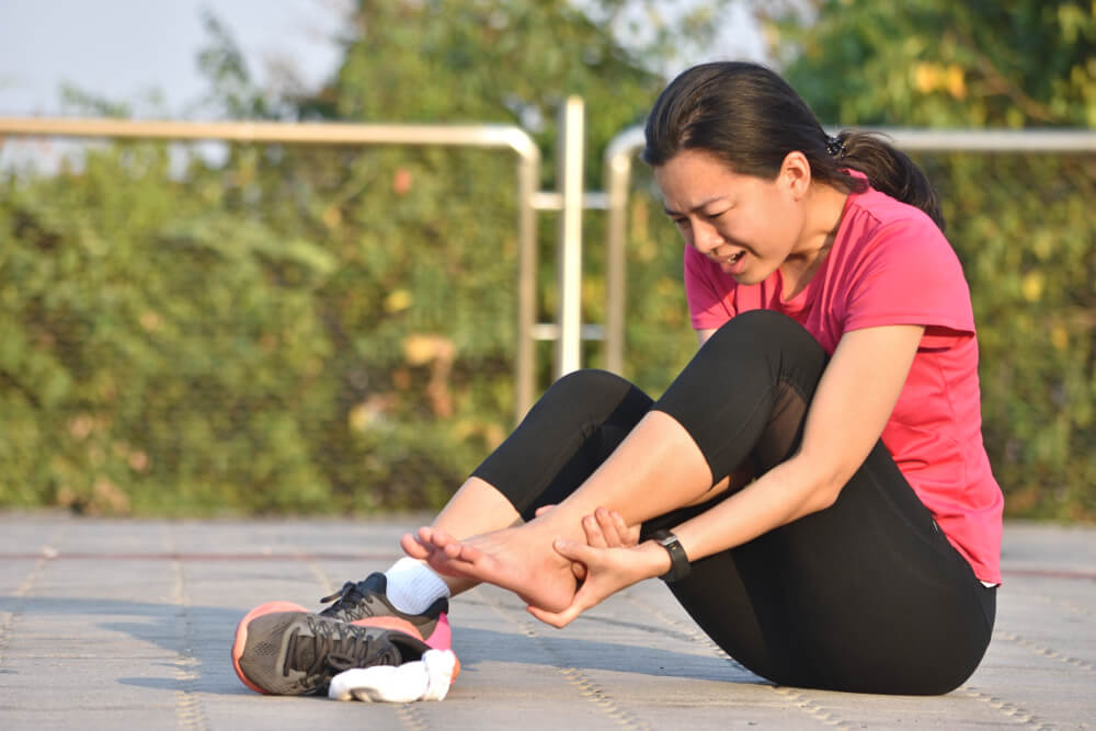 severe back-of-ankle pain